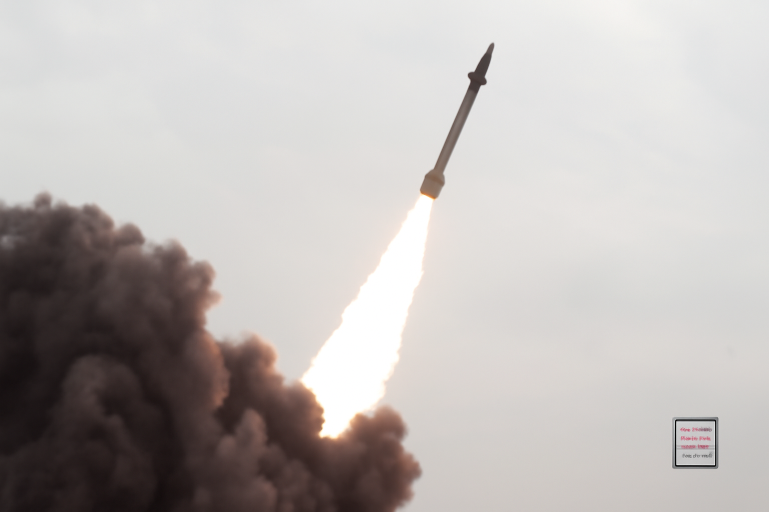 Frame grab from an undated video shows the moment of the launch of a hypersonic ballistic missile by Yemen’s Armed Forces towards the occupied Palestinian territories. Photo: PressTV/file photo.