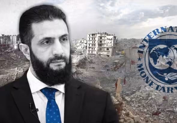 Compilation images showing Syria's so-called "President," Abu Mohammad al-Julani over a backdrop of destruction. Photo: The Cradle.