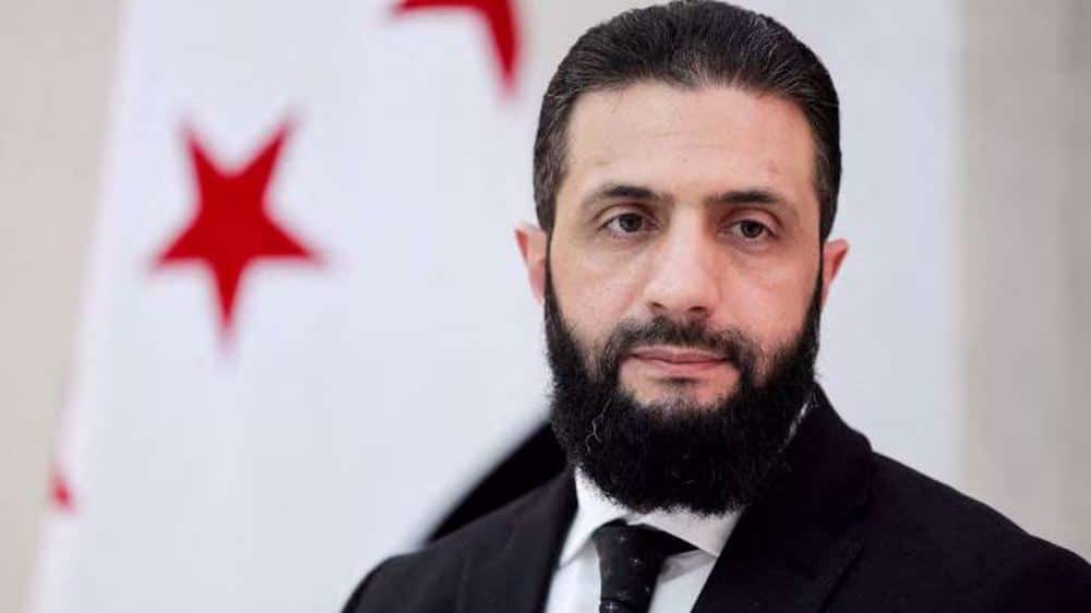 Abu Mohammed al-Jolani, the head of the HTS-led administration in Syria, attends an interview with Reuters at the presidential palace, in Damascus, Syria, on March 10, 2025. Photo: Reuters.