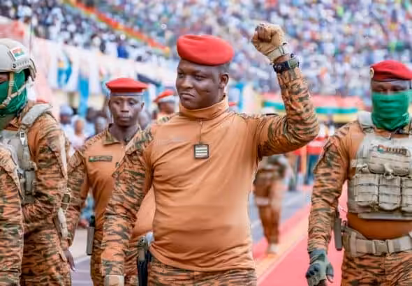 Captain Ibrahim Traoré, president of Burkina Faso. Photo: Ibrahim Traoré/X.