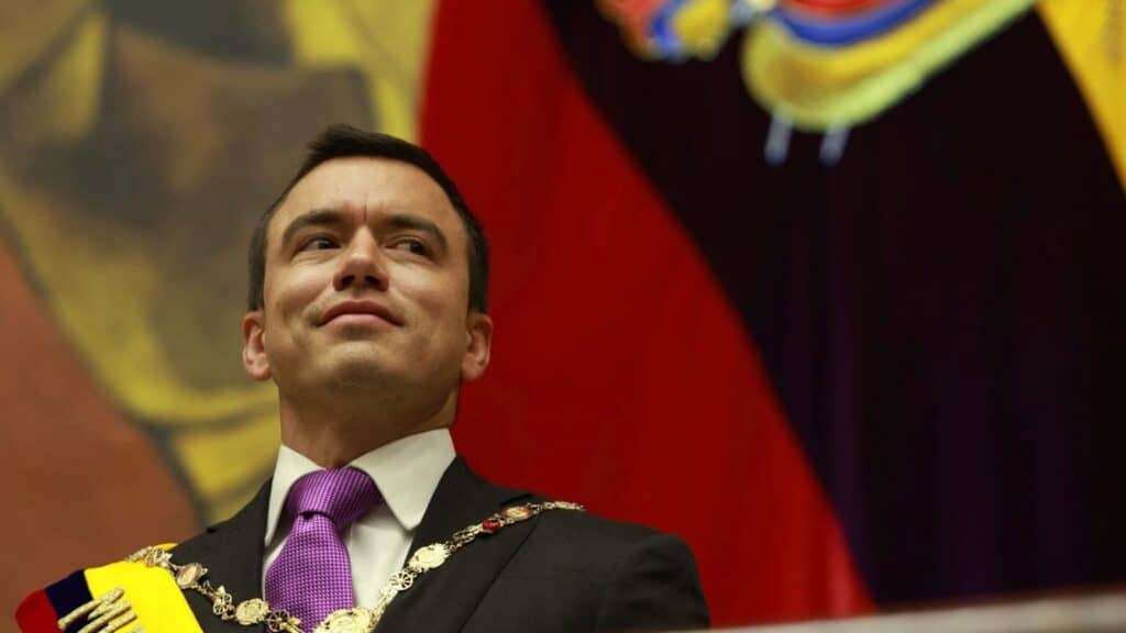 Daniel Noboa takes office on May 24. Photo: X.