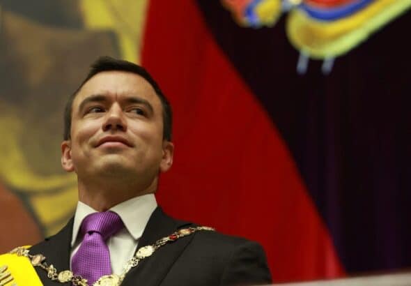 Daniel Noboa takes office on May 24. Photo: X.