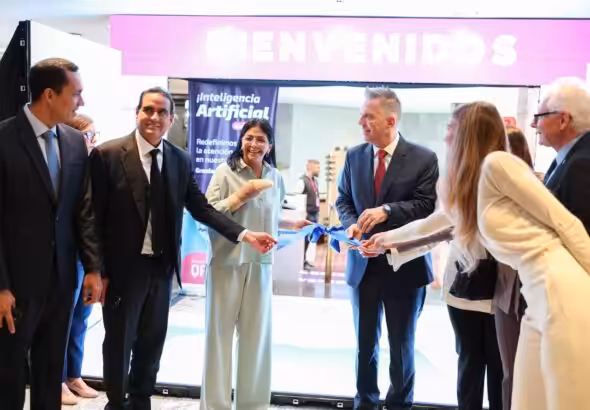 Venezuelan Vice President Delcy Rodríguez inaugurates Expo Fedeindustria 2025. Photo: Telegram/PDVSA.