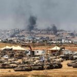 The Zionist regime's ground operations in Gaza. Photo: X/@gulftoday.