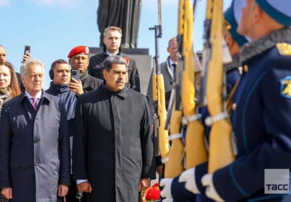 Venezuelan President Nicolás Maduro honoring the martyrs of the Siege of Leningrad during his visit to the Piskaryovskoye Memorial Cemetery in St. Petersburg, May 10, 2025. Photo: TASS.