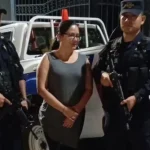 Human rights defender Ruth Lopez (C). Photo: X/@juliaevelinM.