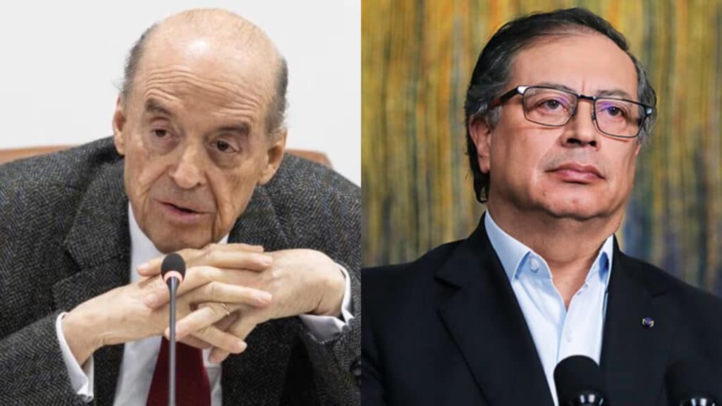Álvaro Leyva (left) and President Gustavo Petro (right). Photo: Semana.