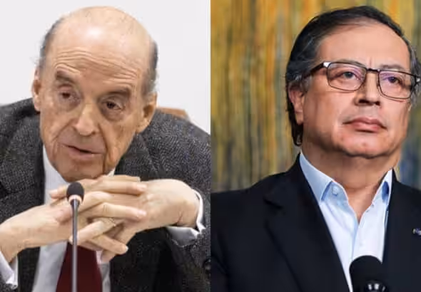 Álvaro Leyva (left) and President Gustavo Petro (right). Photo: Semana.