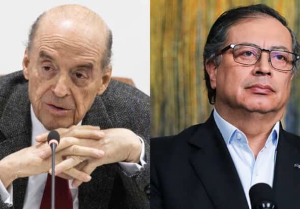 Álvaro Leyva (left) and President Gustavo Petro (right). Photo: Semana.