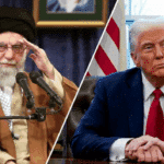 The leader of the Islamic Revolution of Iran, Ayatollah Khamenei (left) and the president of the United States, Donald Trump (right). Photo: WFIW Radio.