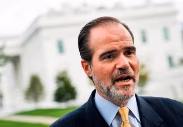 Mauricio Clavel-Carone leaves the Trump administration. Photo: BBC.