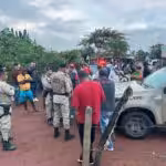 Police operation evicting MST families in Bahia, Brazil. Photo: MST.