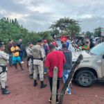 Police operation evicting MST families in Bahia, Brazil. Photo: MST.