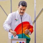 Venezuelan President Nicolás Maduro votes in the consultative referendum on Guayana Esequiba, December 3, 2023. Photo: AFP/File photo.