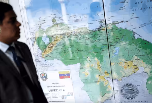 A map of Venezuela. Photo: Misión Verdad.