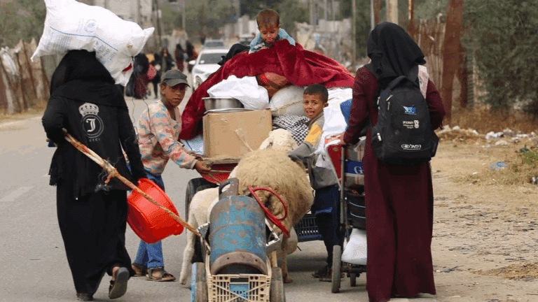 Forcibly displaced Palestinians. Photo: UNICEF/Eyad El Baba.