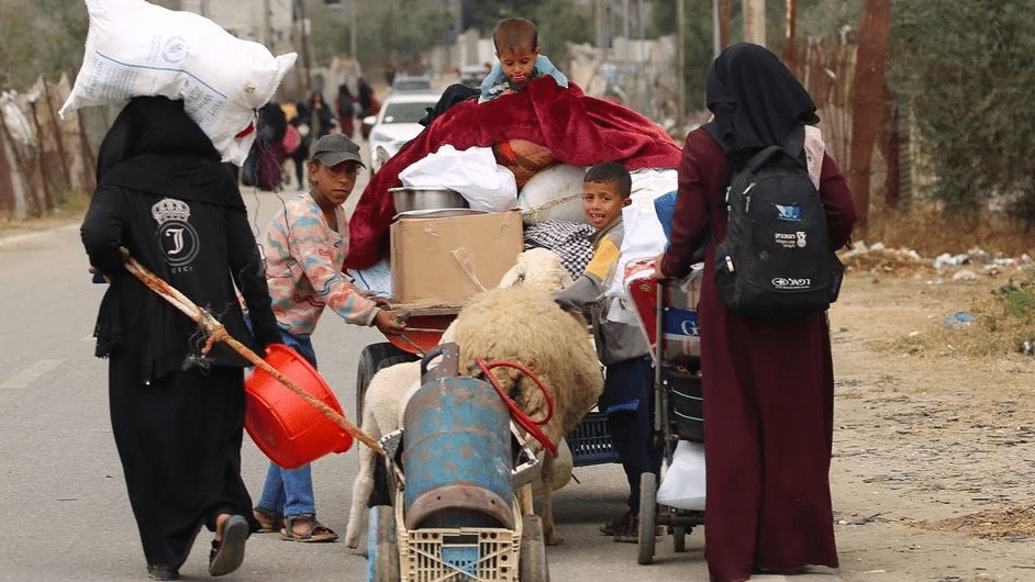Forcibly displaced Palestinians. Photo: UNICEF/Eyad El Baba.