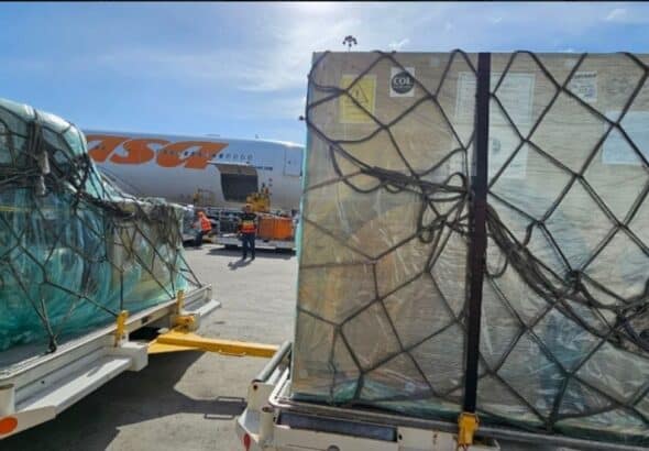 Vaccines shipments from Iran arrive in Venezuela. Photo: Radio Miraflores.
