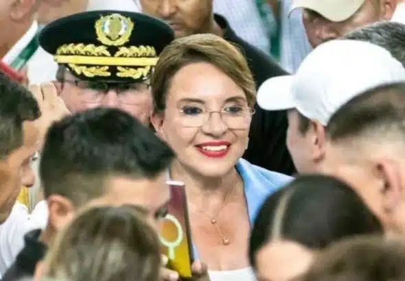 President Xiomara Castro. Photo: X/@Canal8_hn.