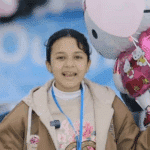 Yaqeen Hammad was Gaza’s youngest media activist and the youngest volunteer in a charity team. Photo: video grab.