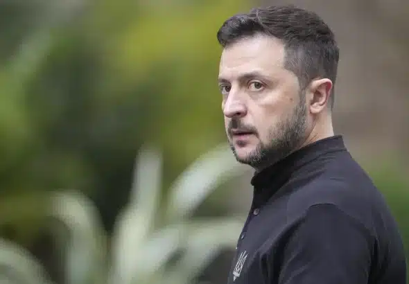 Ukrainian President Volodymyr Zelensky. Photo: AP/Kin Cheung.