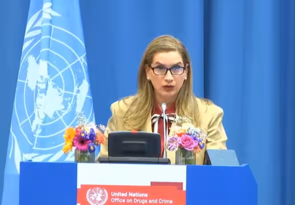 Venezuela's Permanent Representative to the UN, Claudia Salerno, speaking at the 34th session of CCPCJ on May 19, 2025. Photo: UN Web TV.