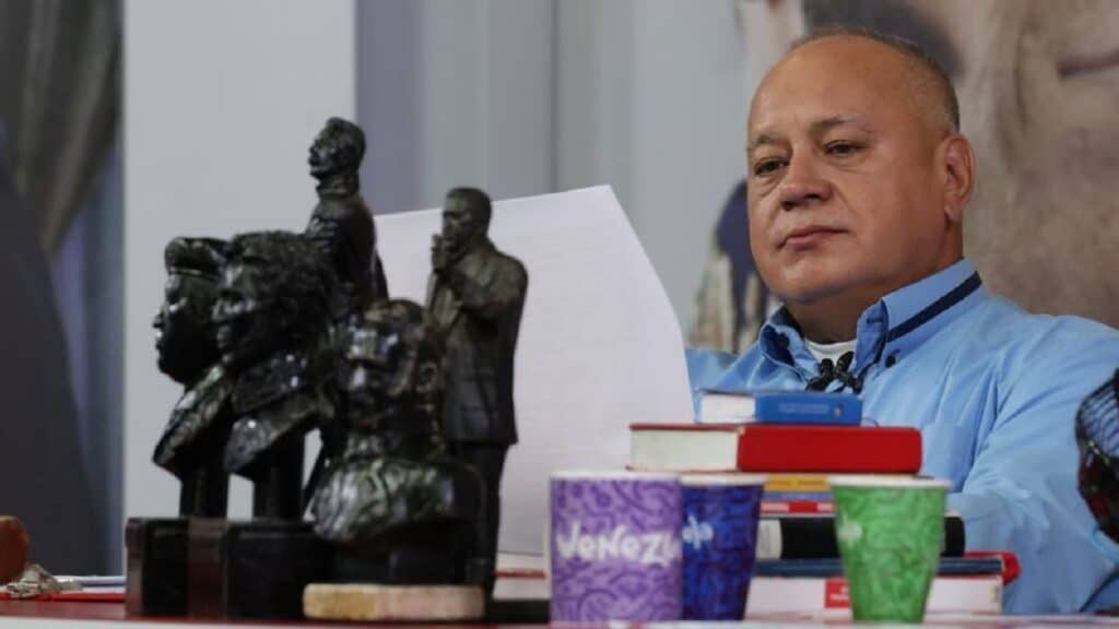 Venezuelan Interior Minister Diosdado Cabello during the episode #525 of his program Con el Mazo Dando on Wednesday, May 7, 2025. Photo: Con el Mazo Dando.