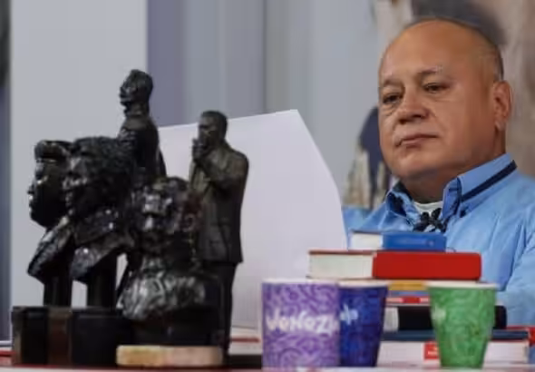 Venezuelan Interior Minister Diosdado Cabello during the episode #525 of his program Con el Mazo Dando on Wednesday, May 7, 2025. Photo: Con el Mazo Dando.