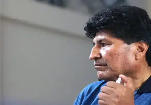 Evo Morales in Lauca Ñ, Bolivia, November 6, 2024. Photo: Luis Gandarillas/EFE.