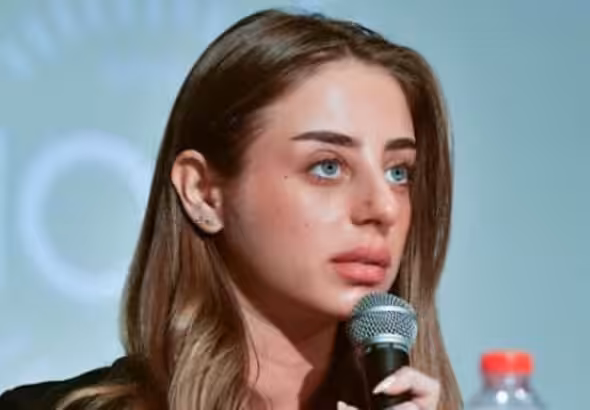 Former Israeli captive Mia Schem, who has alleged being raped by a famous Israeli trainer after release by the Palestinian resistance movement Hamas. Photo: PressTV/File photo.