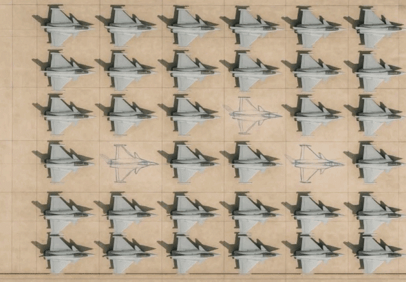 The missing Rafales. Photo: Social media.