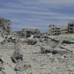 Destruction caused by the Zionist Entity's bombing of Jabalia camp, Gaza Strip, October 16, 2024. Photo: Wikimedia Commons.