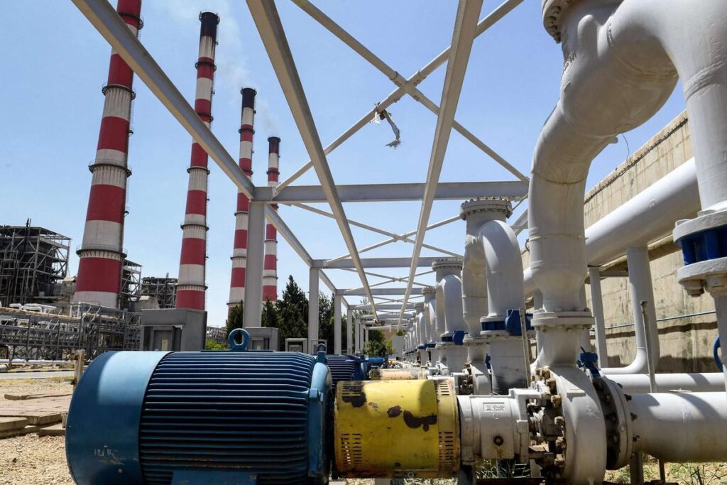 A thermal power plant in Syria, photographed in 2022. Photo: AFP.