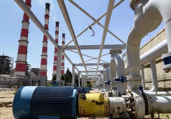 A thermal power plant in Syria, photographed in 2022. Photo: AFP.