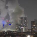 Frame grab from footage showing the immediate aftermath of Iran’s retaliatory operation following 'Israeli' attacks. Photo: PressTV.