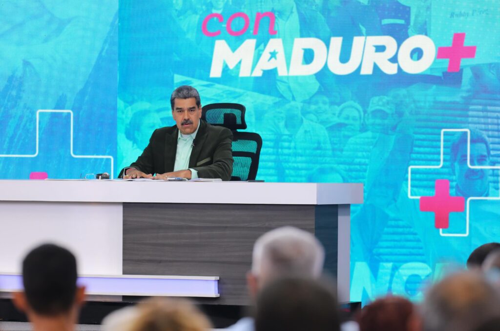 Venezuelan President Nicolas Maduro during his program Con Maduro+. Photo: Presidential Press.