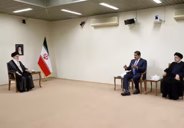 Venezuelan President Nicolas Maduro meets Iran’s supreme leader, Ayatollah Ali Khamenei, on Saturday, June 11, 2022, in Teheran. Photo: Office of the Supreme Leader/file photo.
