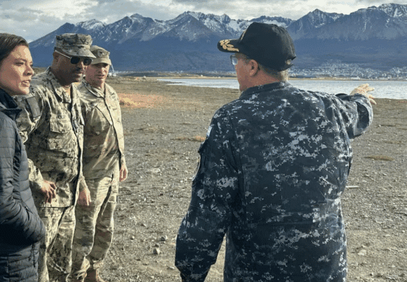 US Southern Command personnel visit Ushuaia in Argentina, April 30, 2025. Photo: SOUTHCOM.