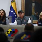 Venezuelan National Electoral Council president, Elvis Amoroso, issues statements to the press on June 17, 2025. Photo: Prensa Latina/file photo.