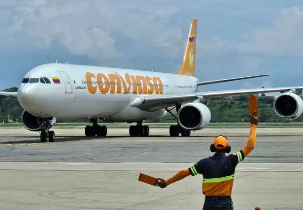 A Conviasa plane arriving in Venezuela. Photo: File Photo