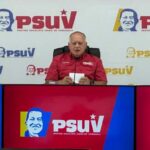 Venezuelan PSUV's Secretary General Diosdado Cabello during the party's weekly press conference on June 16, 2025. Photo: El Impulso.
