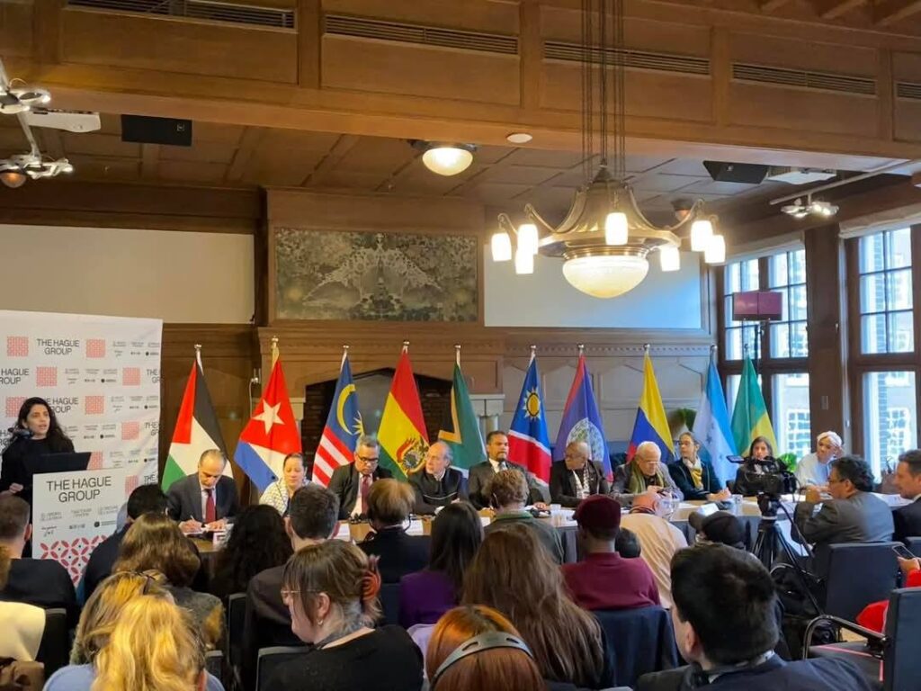 The inauguration meeting of the Hague Group in The Hague, February 1, 2025. Photo: Embassy of the State of Palestine in South Africa.