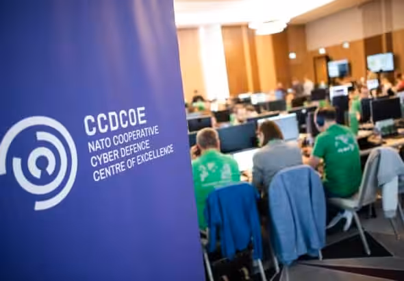 View of a NATO cyber defense drill Locked Shields session. Photo: Siim Lõvi/ERR.