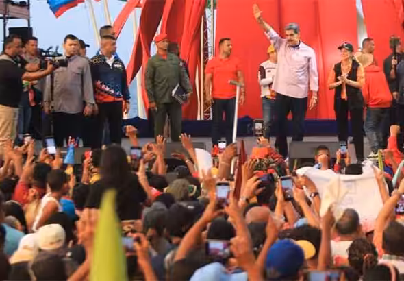 President Nicolás Maduro at a rally in La Guaira state on August 22, 2024. Photo: Venezuelan Presidential Press.