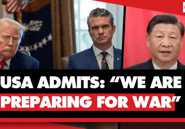 US President Donald Trump (left) with his secretary of defense, Pete Hegseth (center), and Chinese President Xi Jinping (right). Photo: Geopolitical Economy.