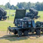 27 August 2019, Mecklenburg Western Pomerania. Cammin: Soldiers of Air Defense Missile Group 21 of the Bundeswehr Air Force are practicing the establishment of an air defense position. Photo: AP.