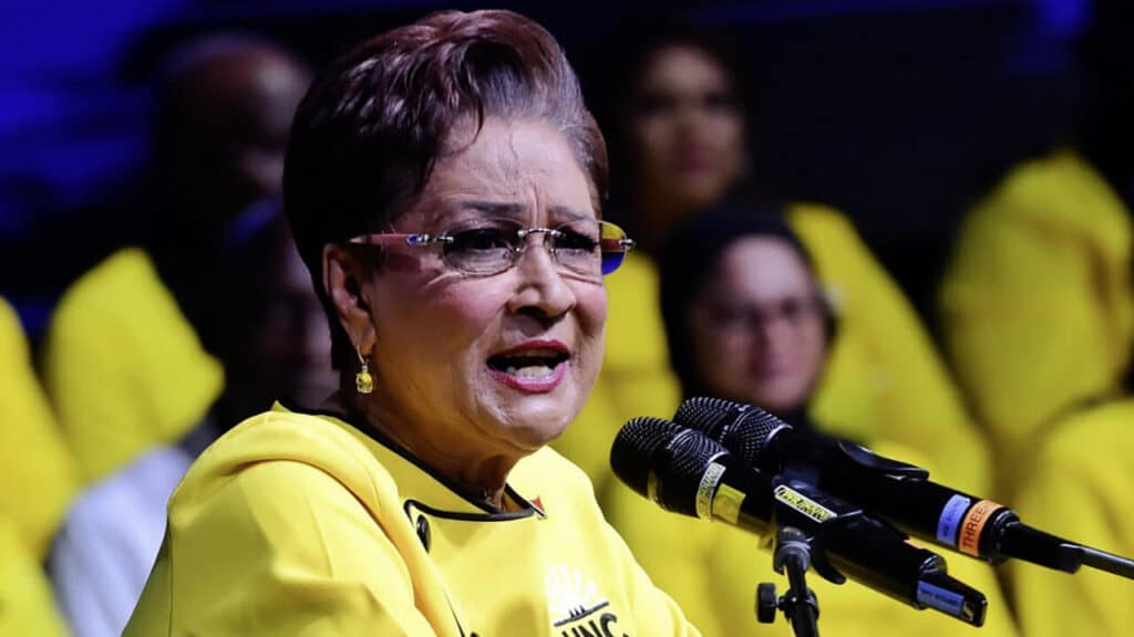 Trinidad and Tobago Prime Minister Kamla Persad-Bissessar. Photo: Prior Beharry/AFP.