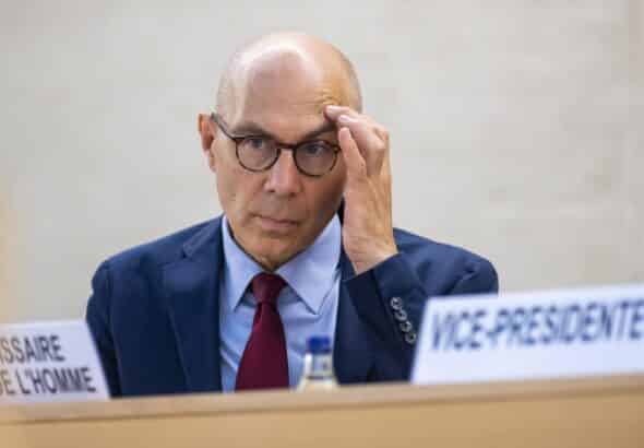 United Nations (UN) High Commissioner for Human Rights Volker Türk in Geneva, Switzerland. Photo: Martial Trezzini/EFE/File photo.