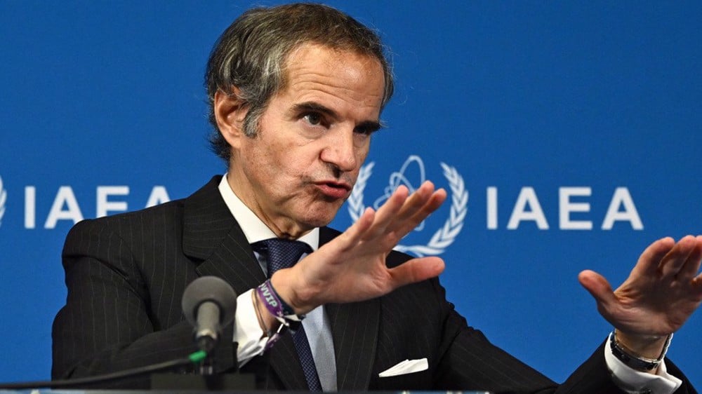Rafael Grossi, Director General of the International Atomic Energy Agency, speaks to journalists during a press conference, shortly after the IAEA’s Board of Governors meeting at the agency's headquarters in Vienna, Austria, on June 9, 2025. Photo: AFP.