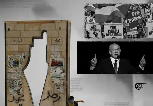 Even if apartheid is dismantled or a Palestinian state is recognized, Liberal Zionists will use their influence to create a so-called 'deal' with compliant elements of the Palestinian and Arab elites. Photo: Al Mayadeen.